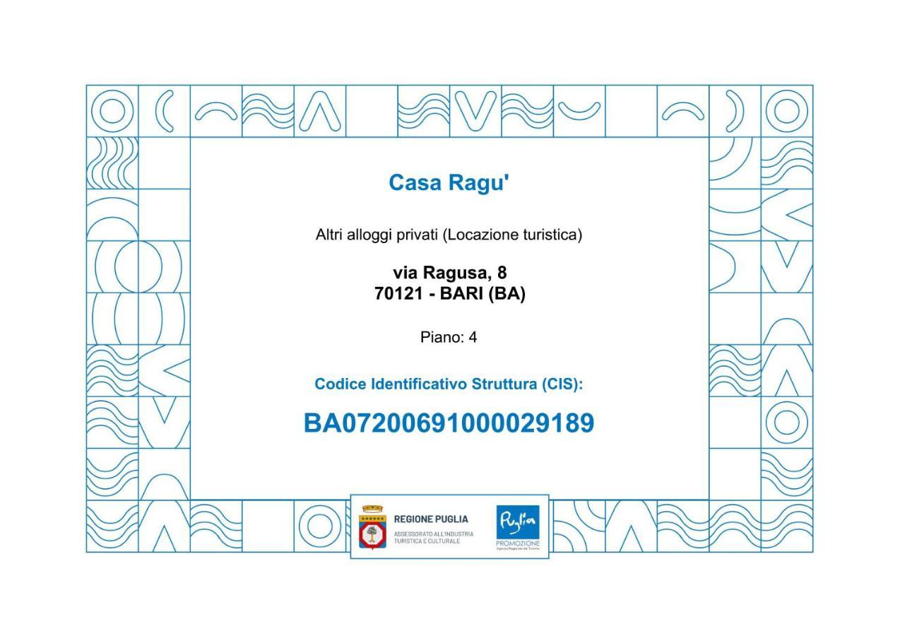 Casa Ragu' - Bari Centro Apartment ภายนอก รูปภาพ